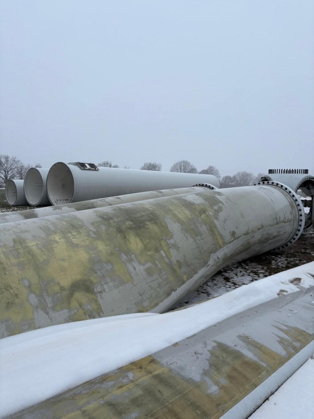 Abbau der Windräder des Windparks Neuendorf/Kakerbeck